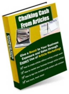 Product picture Chalking Cash from Articles - Article Marketing